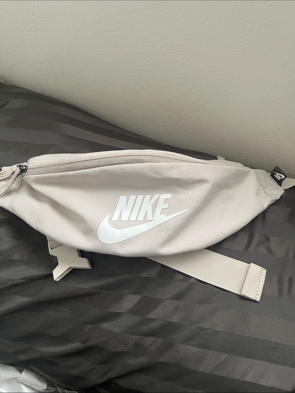 Nike Cream Waist Pack with White Logo
